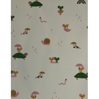 Tecido Raincoat - Ratinho e Tartaruga