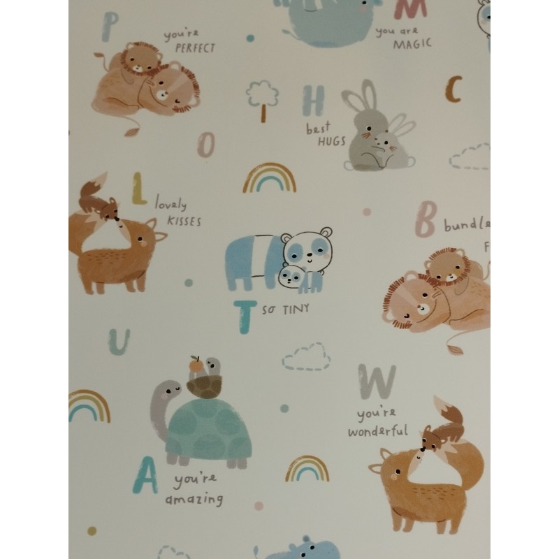 Tecido Raincoat - Alfabeto dos Animais