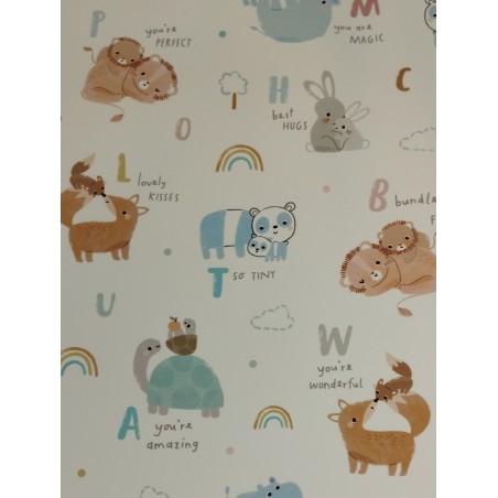 Tecido Raincoat - Alfabeto dos Animais