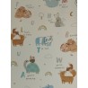 Tecido Raincoat - Alfabeto dos Animais