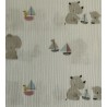 Musseline Animais Fundo Branco