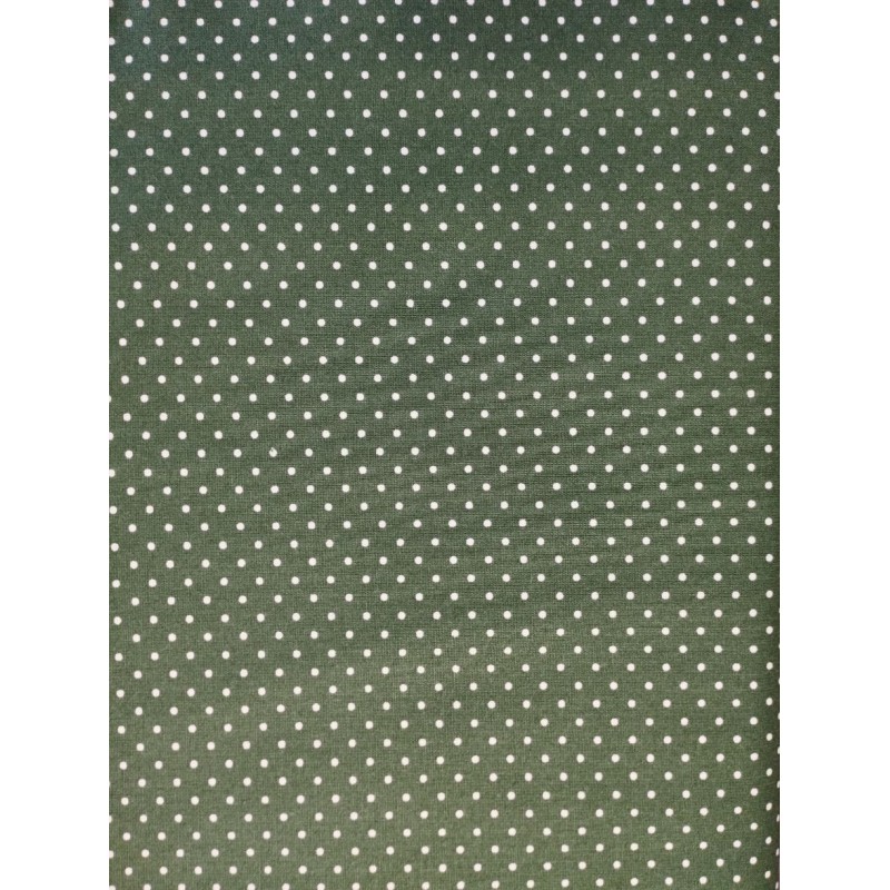 Pintinhas - Poppy Fabrics Verde Escuro