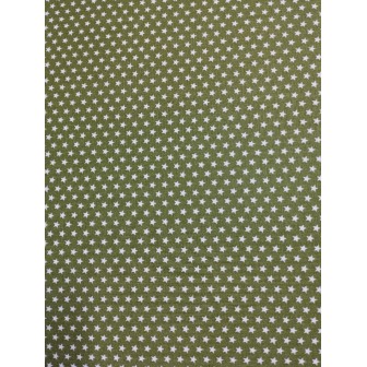 Estrelinhas - Poppy Fabrics Verde Musgo