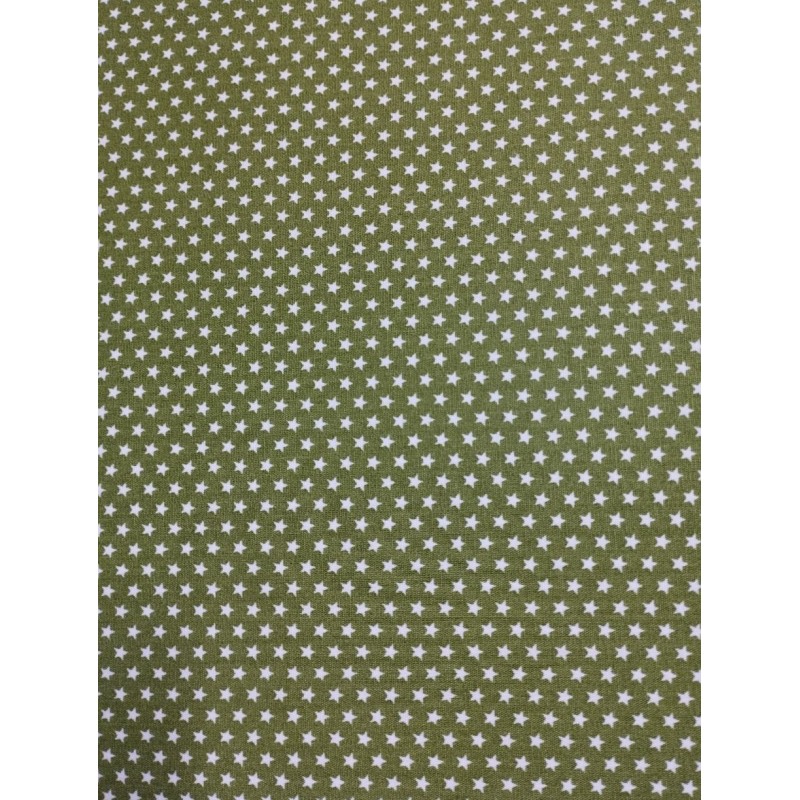 Estrelinhas - Poppy Fabrics Verde Musgo