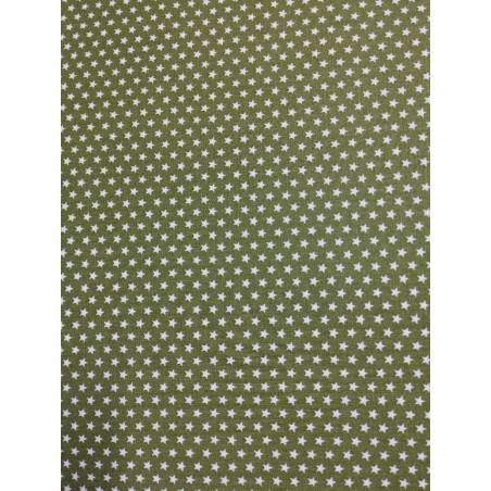 Estrelinhas - Poppy Fabrics Verde Musgo