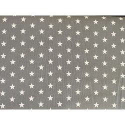 Estrelas - Poppy Fabrics Cinza