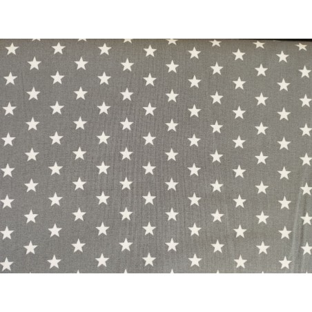 Estrelas - Poppy Fabrics Cinza