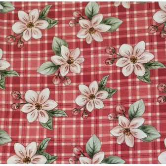 Anita Catita - Red Blossom Xadrez Vermelho