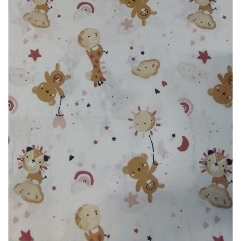 Baby Animais Rosa - Branco
