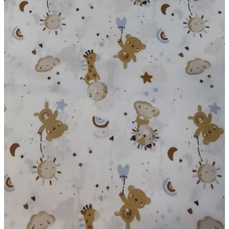 Baby Animais Azul - Branco