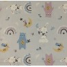 Bunny and Bear- Fundo lilás