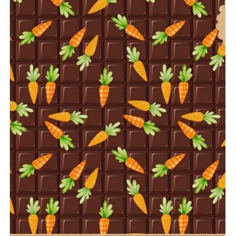 Cenouras fundo chocolate