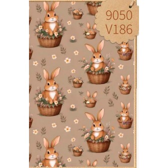 Coelhos fundo bege